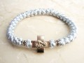 Silver Satin Cord Prayer Rope Bracelet