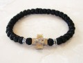 Black Satin Cord Prayer Rope Bracelet